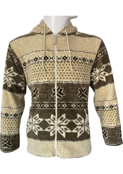 Kapşonlu Polar Ceket - Thermoform - Kahverengi modelleri