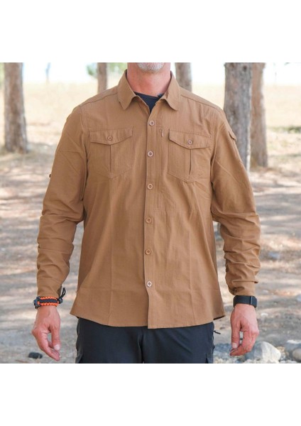 Loç Outdoor Tactical Erkek Gömleği Kum