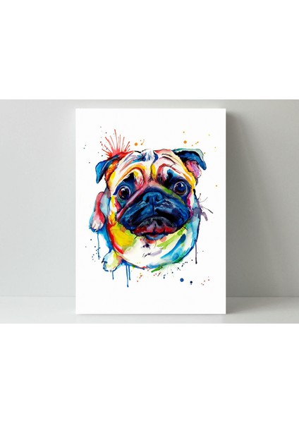 Renkli Köpek -Ahşap Mdf Tablo fiyatları