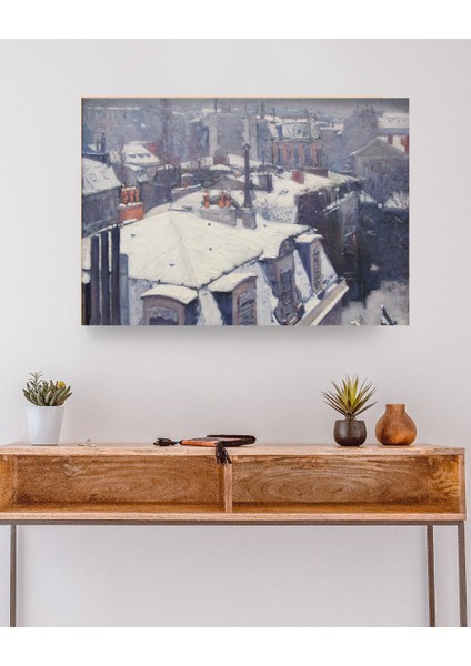 Gustave Caillebotte - Vue De Toits - Ahşap Mdf Tablo modelleri