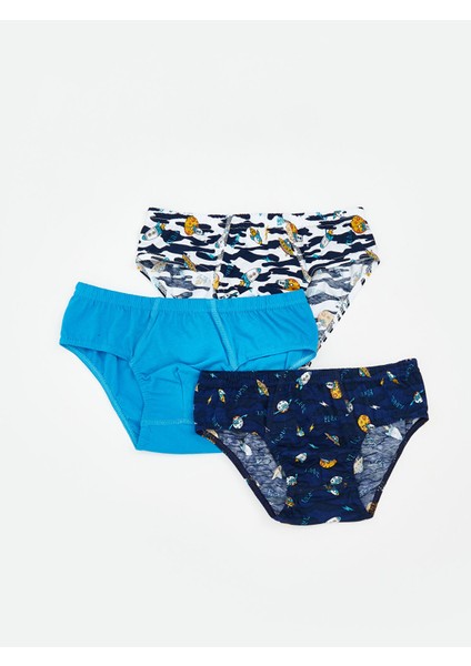Yeni Sezon Baskılı Erkek Çocuk Külot 3'lü
