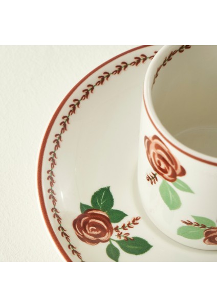 Rose 2'li Porselen Kahve Fincanı Seti (90 Cc) modelleri