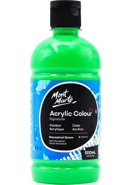 mm Akrilik Renkli 500ML Signature - Monastral Green