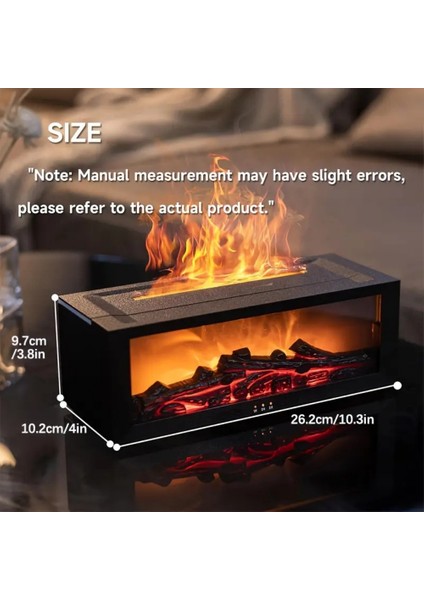 Şömine Tasarımlı Ultrasonik Buhar Makinesi Kumandalı Hediyelik Aroma modelleri