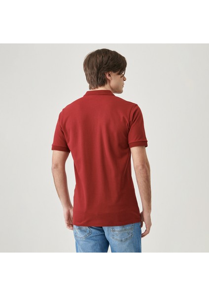 Erkek Bordo Polo Tişört