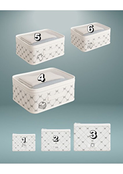 6’lı Valiz Içi Düzenleyici Set Seyehat Hurcu-Fiyonk modelleri