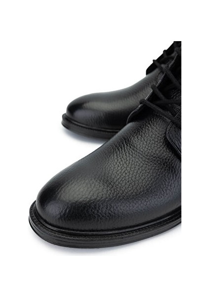 Erkek Hakiki Deri Siyah Floter Casual Bot modelleri