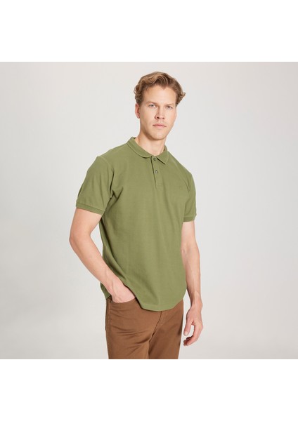 Regular Fit Normal Kesim Polo Yaka %100 Pamuk Tişört