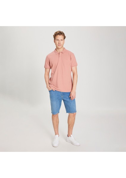 Erkek Pembe Polo Tişört