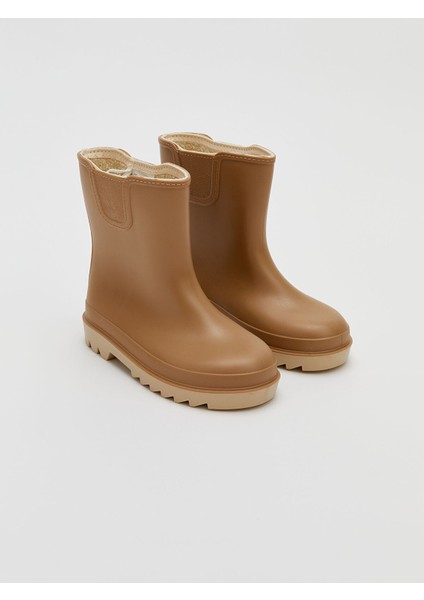 Yeni Sezon Deri Görünümlü Erkek Çocuk Yağmur Botu