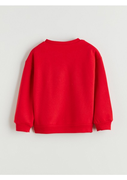 Yeni Sezon Bisiklet Yaka Uzun Kollu Atatürk Baskılı Kız Bebek Sweatshirt fırsatları