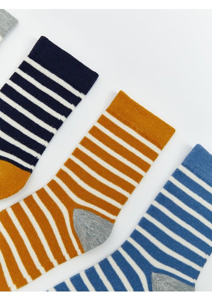 Yeni Sezon Çizgili Erkek Çocuk Soket Çorap 7'li fiyatları