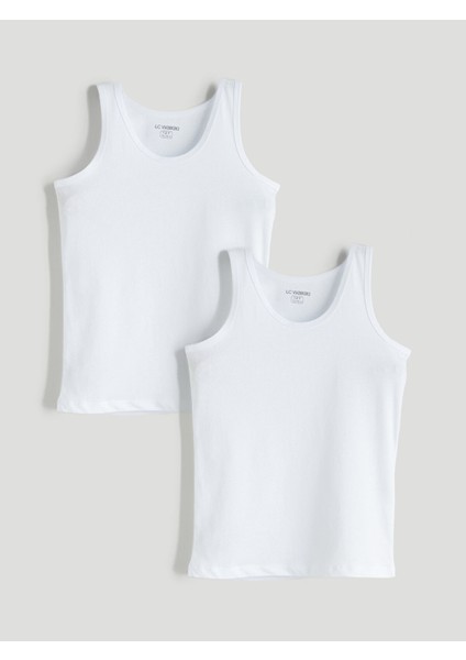 Yeni Sezon Bisiklet Yaka Erkek Çocuk Atlet 2'li