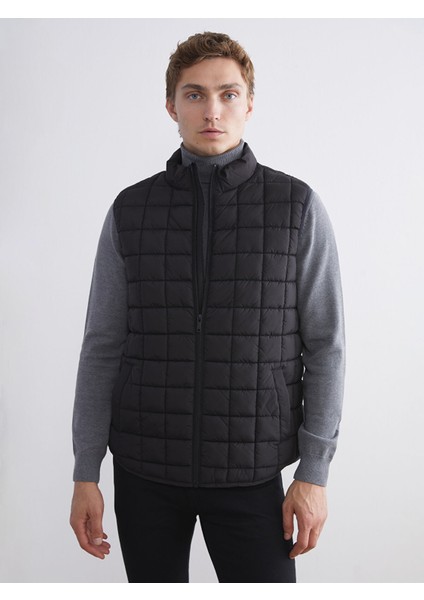 Yeni Sezon Slim Fit Dik Yaka Erkek Şişme Yelek