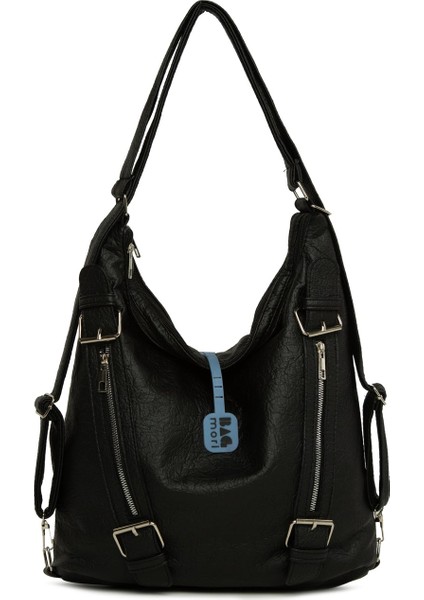 Siyah Yumuşak Dokulu Kemer Detaylı Askılı ve Sırt Salaş Çanta fırsatları