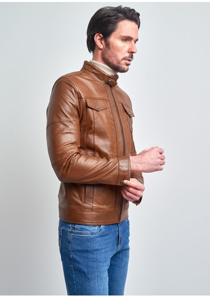 Erkek Deri Mont modelleri