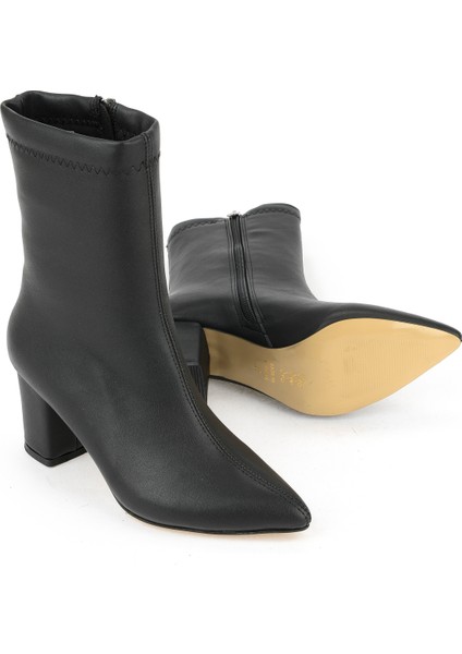 , Kadın Topuklu Bot 1531044Z4006 Siyah fırsatları