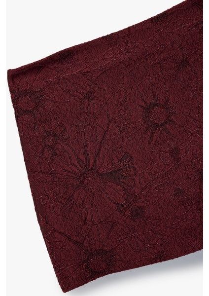 x Melis Ağazat - Metal Iplik Detaylı Parıltılı A Kesim Floral Dokulu Mini Etek modelleri