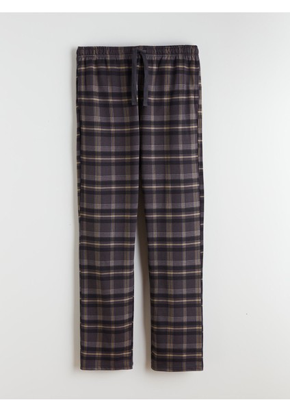 Yeni Sezon Standart Kalıp Ekose Erkek Pijama Alt