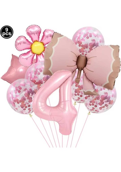 Pembe Fiyonklu Yaş Balon Set