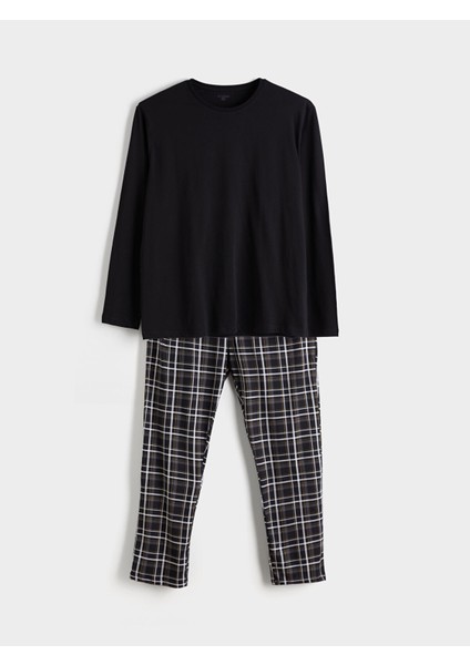 Yeni Sezon Standart Kalıp Erkek Pijama Takımı