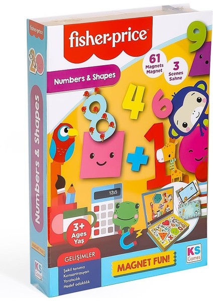 Fp 13411 Fisher Price Baby Puzzle Numbers Shapes -Ks Puzzle