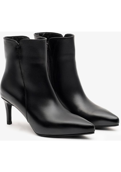 Lando Siyah Deri Kadın Topuklu Bot fırsatları