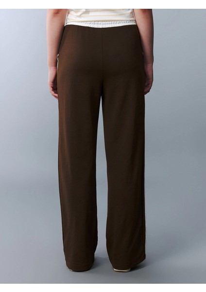 Lcw Teen Kahverengi Beli Lastikli Genç Kız Eşofman Altı fırsatları