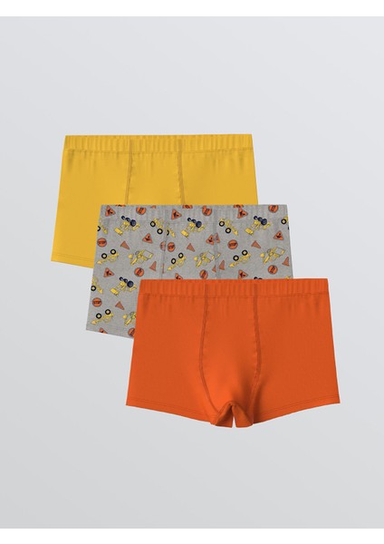 Yeni Sezon Baskılı Erkek Çocuk Boxer 3'lü