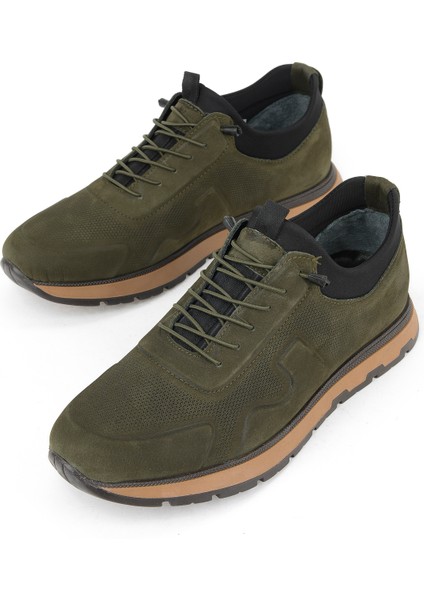 , Erkek Hakiki Deri Sneaker 1531037Z24112 Haki indirimleri