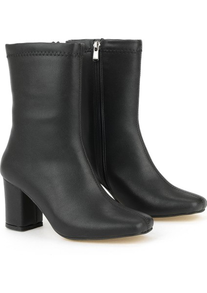 , Kadın Topuklu Bot 1531044Z4007 Siyah indirimleri