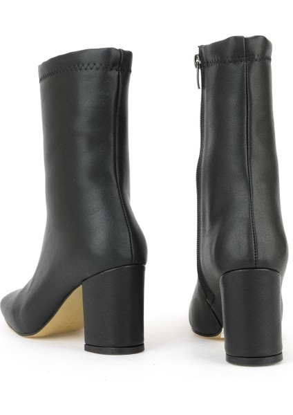 , Kadın Topuklu Bot 1531044Z4007 Siyah