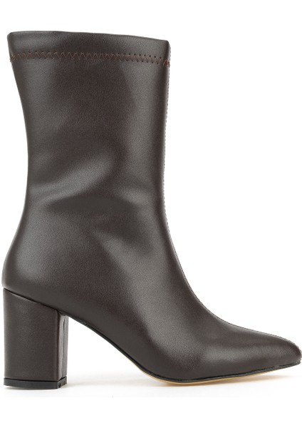 , Kadın Topuklu Bot 1531044Z4006 Kahve