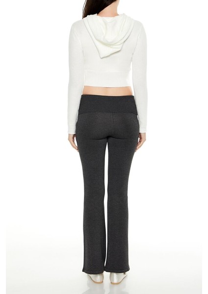 Örgü Triko Katlanabilir Bel Detaylı Pantolon indirimleri