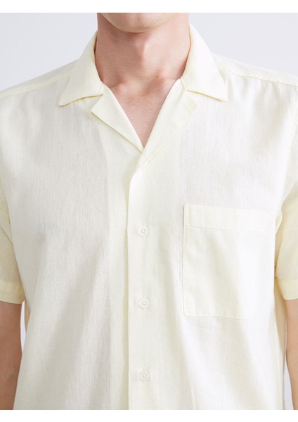 Yeni Sezon Regular Fit Kısa Kollu Poplin Erkek Gömlek modelleri