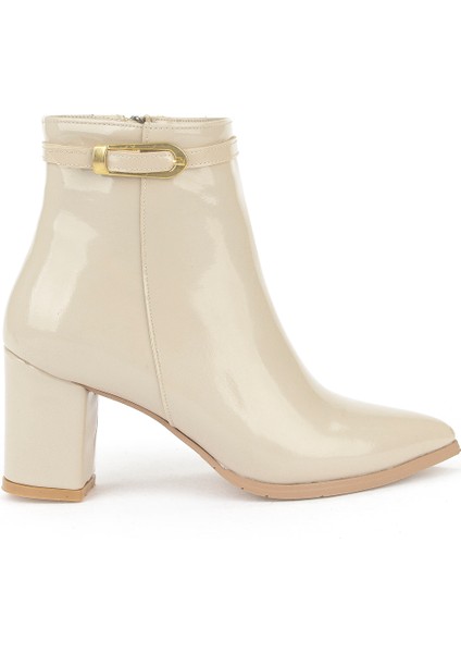 , Kadın Topuklu Bot 1531044Z4010 Bej