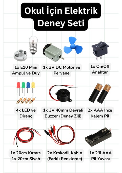 Okul Için Elektrik Deney Seti