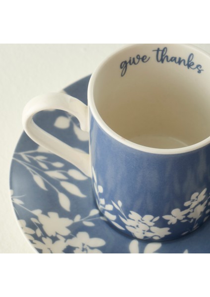Thankful 2'li Porselen Kahve Fincanı Seti Mavi (90 Cc) fiyatları