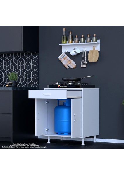 Arya Baharatlık Düzenleyici Raflı Tüp Bölmeli Dolap Mutfak Dolabı 60X87 X48 cm modelleri