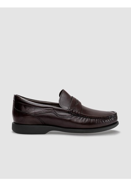 Hakiki Deri Kahverengi Erkek Loafer
