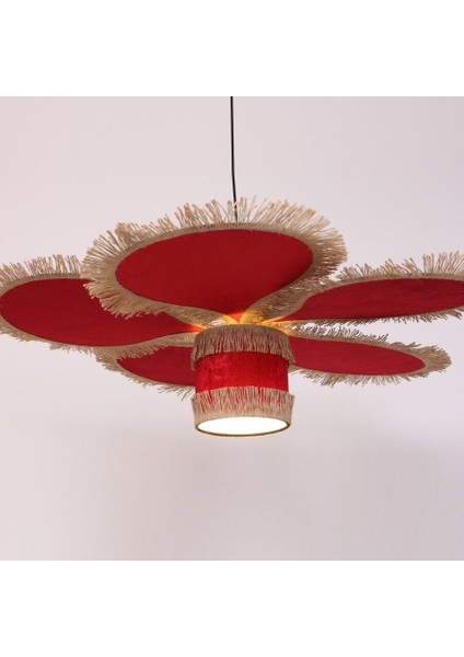 Papatya Kadife Kumaş Avize 90 cm fiyatları