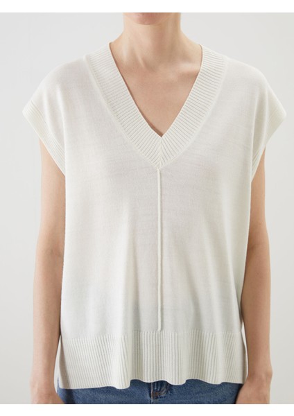 Yeni Sezon V Yaka Kadın Triko Süveter modelleri