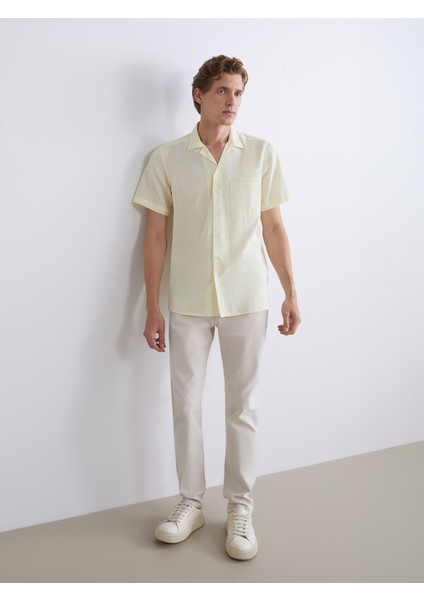 Yeni Sezon Regular Fit Kısa Kollu Poplin Erkek Gömlek fiyatları