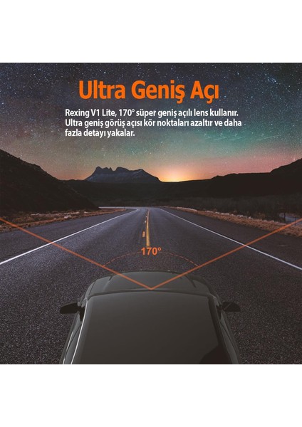 Rexıng V1 Lıte 2k Wıfı Arac Kamerası + 32GB Sd Kar fırsatları