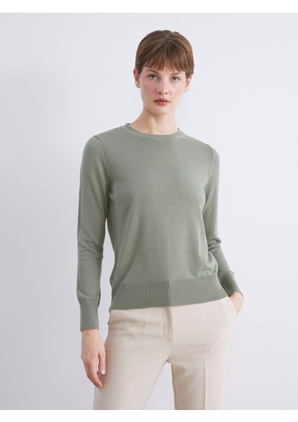 Yeni Sezon Bisiklet Yaka Kadın Triko Kazak