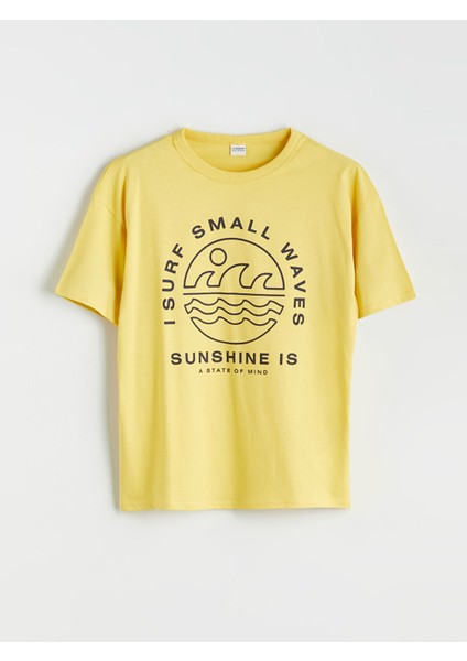 Yeni Sezon Bisiklet Yaka Erkek Çocuk Tişört