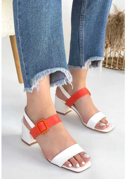 Year Beyaz Cilt Tcu Detaylı Beyaz Topuklu Ayakkabı fiyatları