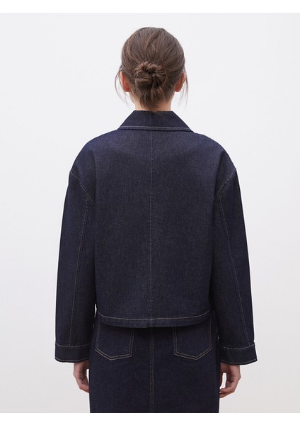 Yeni Sezon Gömlek Yaka Kadın Jean Ceket indirimleri