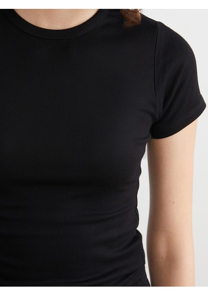 Yeni Sezon Bisiklet Yaka Kadın Tişört modelleri