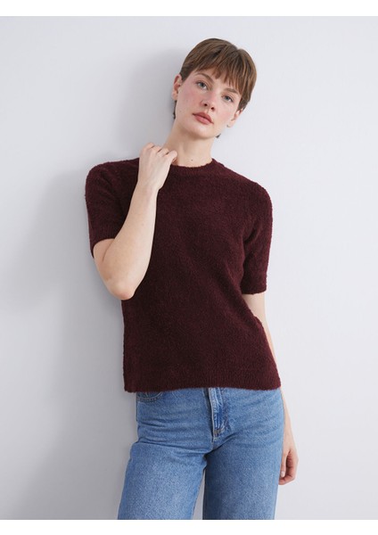 Yeni Sezon Bisiklet Yaka Kadın Triko Kazak